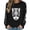09#Black, variant on Oversized Halloween Sweatshirt Womens Crew Neck Casual Cute Printed Shirts Lightweight Loose Fit Long Sleeve Vintage Tops