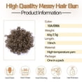 thumbnail image 2 of Afro Puff Kinky Curly Bun Hair Synthetic Drawstring Ponytail Clip In Short Extensions Hairpieces, 2 of 6