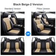 thumbnail image 2 of FANOTEK Fit for Chevy Cruze Malibu Cobalt Impala 2000-2024 Car Seat Covers, Wear-resistant 5-Seat Auto Front Rear Seat Cushion Protector Full Set Black Beige, 2 of 14