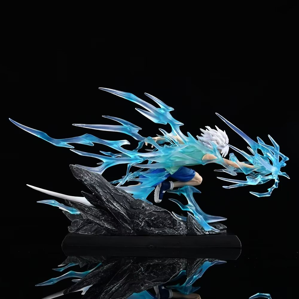 New Hunter×Hunter Killua Zoldyck (combat Ver) Character Anime Model Statue Action Figures Desktop Ornament Popular Decorations Fan Souvenirs Creative Gift Collectable