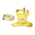 thumbnail image 2 of Juego de Arnés y Correa Ajustable para Gatos y Perros Pequeños, Arnés Suave de Malla Transpirable con Adornos Florales, Diseño de Seguridad Anti-Escape, Azul/Rosa/Amarillo, 44x34cm, 2 of 6