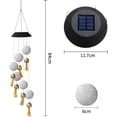 thumbnail image 6 of Epicgadget Solar Mobile Light Hanging Wind Chime Ball with Bells, Color Changing Outdoor Solar Garden Decorative Lights for Walkway Pathway Backyard Decoration Parties (Ball), 6 of 6