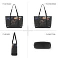 thumbnail image 6 of FORMRS Laptop Tote Bag for Women with 15.6" Computer Compartments Handbag, Black Watercolor Space, 6 of 7