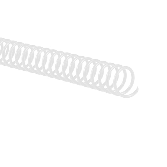 GBC Color Coil Binding Spines, 12 mm, Clear, 100 Pack