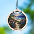 thumbnail image 6 of Atlantic Coast Beach Stained Glass Suncatcher Ornament – Text Christmas 2025 Tree Decoration Gift for Family, Friends, Man & Woman, 6 of 6