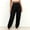 Black women cargo pants with pockets a1, variant on Cagogo Women's Cargo High Waisted Pants with Pockets Casual Solid Tapered Long Pants Active Workout Lounge Travel Outdoor, Gray M