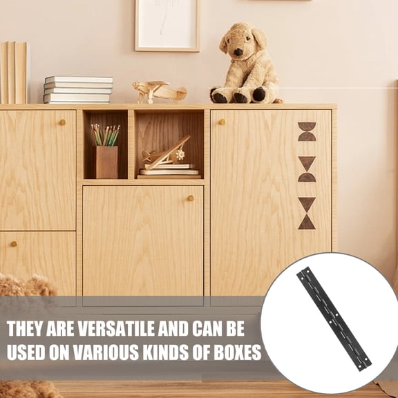 Baluue Black Decorative Jewelry Box Hinges, Sturdy Material for Wooden Jewelry Cases and Craft Boxes