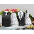 thumbnail image 1 of Caja de dulces de boda MACHAO 100 Uds. traje de novia y novio Estilo occidental, 1 of 5