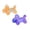 #10 Orange & Purple, variant on YEPGAR Glitter Maltose Balloon Dog Stress Soft Sensory Flexible Calming For Teens Adults Workers Students Study Break (Orange & Purple)