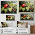 thumbnail image 4 of Designart "Harmonious Encounter With Botanical Ladybug" Ladybug Floater Framed Wall Art Living Room, 4 of 5