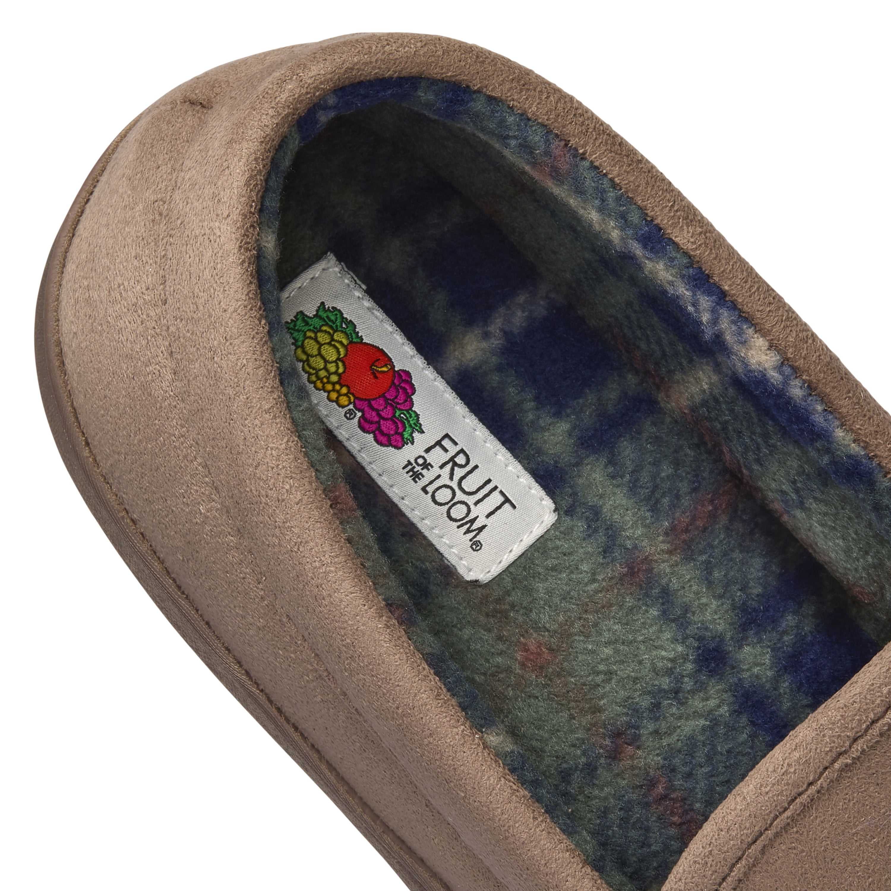 Fruit of the Loom Men's Plaid Printed Venetian Slipper