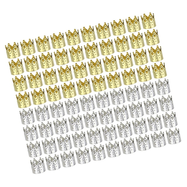 QUMIIRITY 80Ud Anillos De En Hierro Plateado Y Dorado Para Decorativo