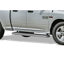 2009-2018 Dodge Ram 1500 Quad Cab (Incl. 2019 Ram 1500 Classic) Hairline Finish 6 Inch Door to Door Side Bar Side Step Running Board