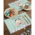 thumbnail image 2 of Easter Placemats Set of 6, Bunny''s Butt Placemat for Dining Table Decorations, Place Mats, Spring Table Mats for Kitchen Dinner Seasonal Holiday Party Decor, 2 of 5