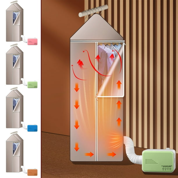 Xihbxyly Secadora de Ropa Portátil, Mini Secadora de 800 W, Estante Plegable, Diseño Compacto, Fácil de Transportar, Secado Rápido, Uso En Interiores, Imprescindible para Viajes, Tamaño 120 X 50 X 35