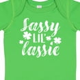 thumbnail image 4 of Inktastic Saint Patrick's Day Sassy Lil' Lassie with Shamrocks Boys or Girls Baby Bodysuit, 4 of 5