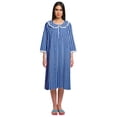 thumbnail image 1 of Moomaya Cotton Sleepwear For Ladies Printed Round Neck Button Placket Nightdress, 1 of 6