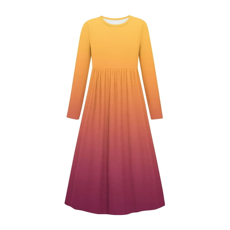 long sleeve long flowy dress Floral Maxi Dress with Long Sleeves - Helena