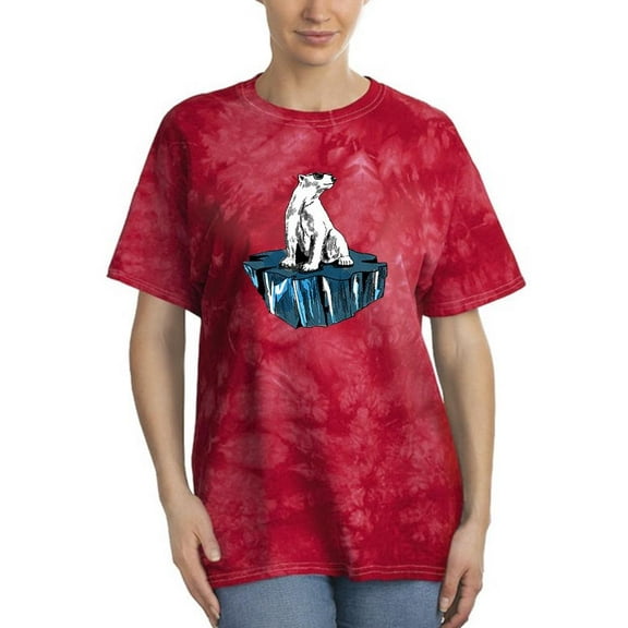 Polar Bear Standing On Ice  Tie Dye Crystal Women -Image by Shutterstock, Female x-Large