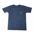 thumbnail image 2 of Yellowstone Men's Logo Mineral Wash T-Shirt Blue Small, 2 of 3