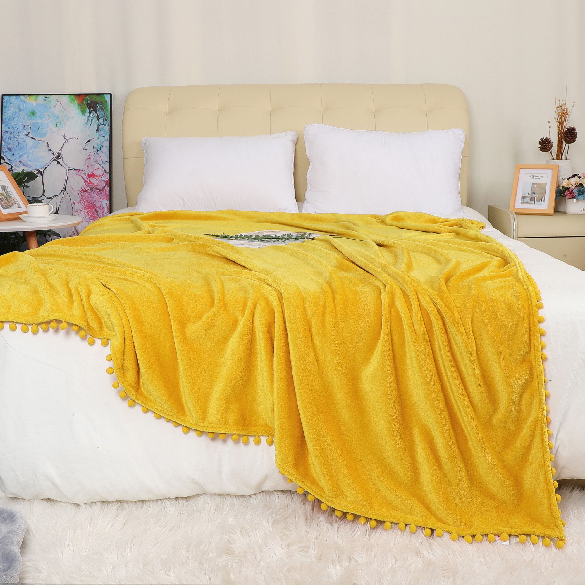 Piccocasa All Season Lightweight Flannel Fleece 1 Piece 78 X 90 Blanket Yellow Walmart Com Walmart Com Piccocasa All Season Lightweight Flannel Fleece 1 Piece 78 X 90 Blanket Yellow Walmart Com Walmart Com