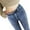 Light blue, variant on Audhol Winter Jeans for Women Women's Imitation Denim High Waist Loose Thickened Warm Plush Straight Long Pants Stretch Pants Stretch Jeans for Women Light Blue M