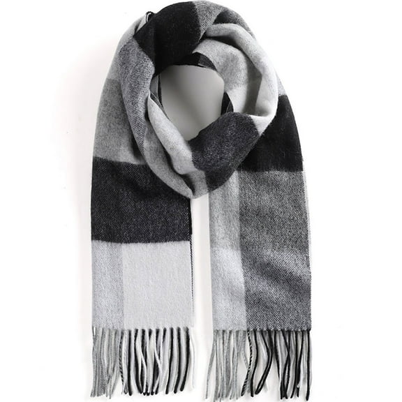 Unisex 100% Wool Scarf for Men Women Warm Winter Scarves