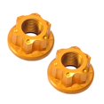 thumbnail image 4 of BAOSITY 2Pcs Bike Wheel Hub Axle Nuts, Bike Rope, M10 Nut, Hardware, Hub, Replacement, Bike Nuts, Rear Hub , Rear Axle gold, 4 of 8