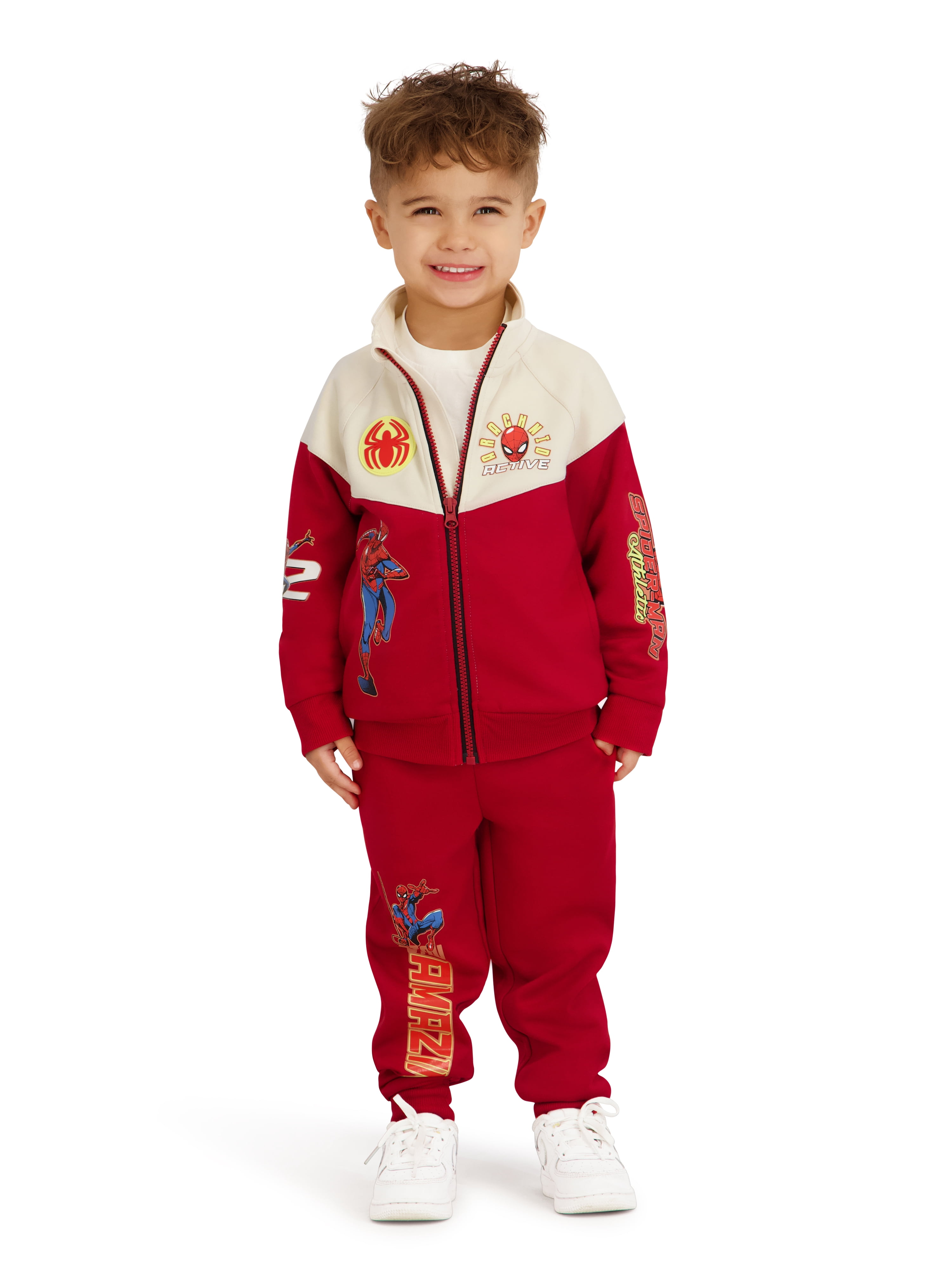 Spiderman Toddler Boy 2pc Active Jacket and Pant Set, Sizes 12 Months-5T