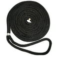 thumbnail image 2 of 25' Black Solid 3/8-Inch Nylon Double Braid Dock Line, 2 of 2