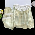 thumbnail image 5 of BOOMNY Child Girls Pajamas Sets 2 Peice Plaid Long Sleeve Lace Sleepwear Tops Pants Pjs Set for Kids Cozy Loungewear Homewear, 5 of 5