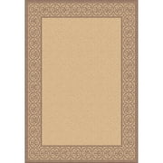 Angle View: Dynamic Rugs Piazza Mosaic Indoor/Outdoor Area Rug - Natural/Brown