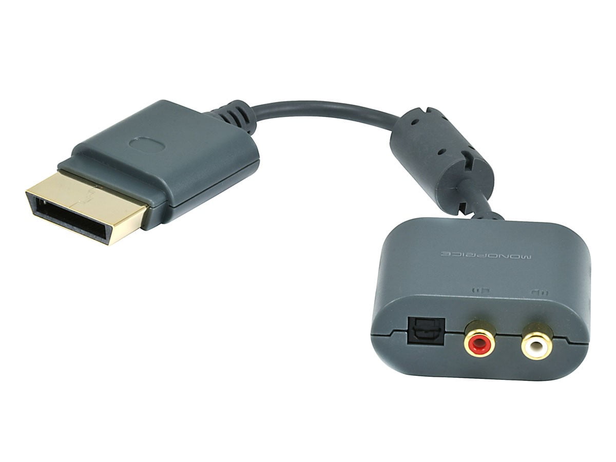 Horizontaal inleveren donderdag Analog Stereo and S/PDIF (Toslink) Digital Optical Audio Adapter for Xbox  360 - Walmart.com
