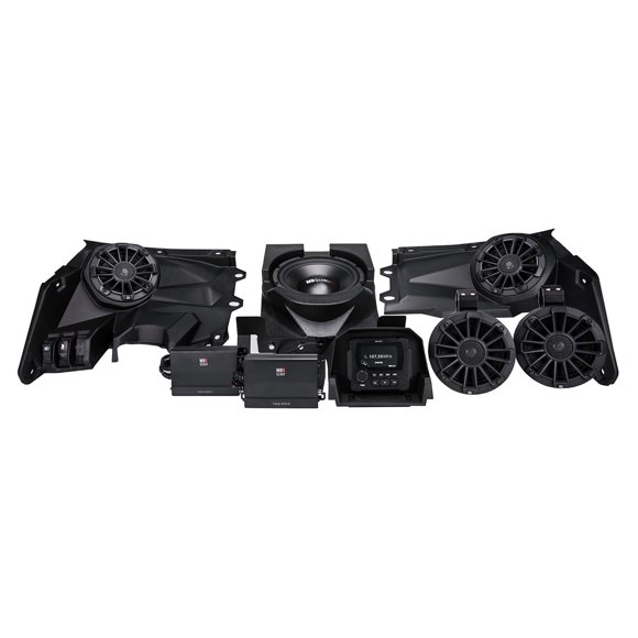 MB Quart Système de Son Complet 800 Watts Scène 5 Can Am Maverick X3 (17-25) Réglé