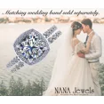 thumbnail image 6 of NANA Jewels 2ct Pure Brilliance Zirconia Halo Engagement Ring-Cushion Cut-April-6, 6 of 7