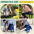 thumbnail image 6 of Garden Kneeler and Seat - Heavy Duty Folding Garden Stool with Handles, Stable Kneeling Device Bench Chair Gardening Tools Gifts for Women Men Seniors Gardeners Outdoor Weeding Planting, 6 of 8