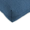 thumbnail image 6 of Jordan Manufacturing 3-Piece McHusk Capri Blue Solid Tufted Outdoor Cushion with 1 Wicker Bench Cushion and 2 Wicker Seat Cushions, 6 of 13
