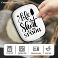 thumbnail image 3 of 1 pc Spoon Rest for Stove Top Spoon Pattern 4.52"x5.9" Large Spoon Holder Heat Resistant Utensil Holder Kitchen Counter Decor for Cooking Lover, 3 of 8