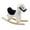 White, variant on Dollhouse Rocking Horse Miniature Decorative Resin Nursery Toy for 1 12 Scale Dolls Houses and DIY Craft Scenes