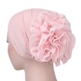 thumbnail image 2 of Yirtree Women Turban Flower Caps Vintage Beanie Headscarf Elastic Headwrap Hat, 2 of 8