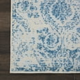 thumbnail image 4 of Nourison Jubilant Distressed Damask Blue 2'3" x 7'3" Area Rug, (7' Runner), 4 of 7