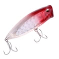 thumbnail image 4 of Ximing Leurre de Pêche Extérieur pour Surface Flottante, Appât Dur en Équilibre avec Hameçon Triple, Rouge B, 4 of 7