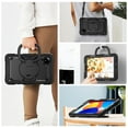 thumbnail image 6 of For Xiaomi Redmi Pad SE 8.7 inch 2024, 360 Rotating Shockproof Cover with Stand, Handle, Shoulder Strap, Black, 6 of 7