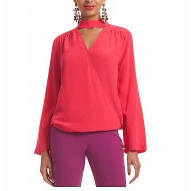 womens magenta blouse