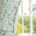 thumbnail image 7 of Sunyuer Floral Linen Curtains for Living Room Green Sage Printed Curtain Light Filtering French Country Farmhouse Curtain Drapes Bedroom Back Tab Rod Pocket 2 Panels, 7 of 7