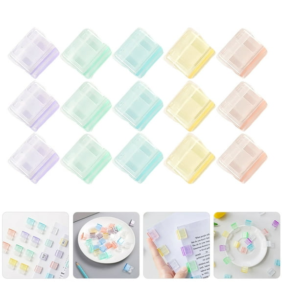 Tineasur Binder Clips Assorted Color 50Pcs 1.0In