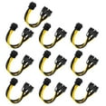 thumbnail image 3 of 10pcs Power Cables 8 Pin to Power Cable; Dual 8 Pin Express Splitters GPU CPU Portable Converter Cables, 3 of 8