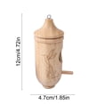 thumbnail image 4 of Natural Wood Hanging Birdhouse for Backyard Small Birds – Weather-Resistant Outdoor Nesting Box with Easy Hang & Clean Design for Garden Bird Shelter and Decoration, 4 of 7