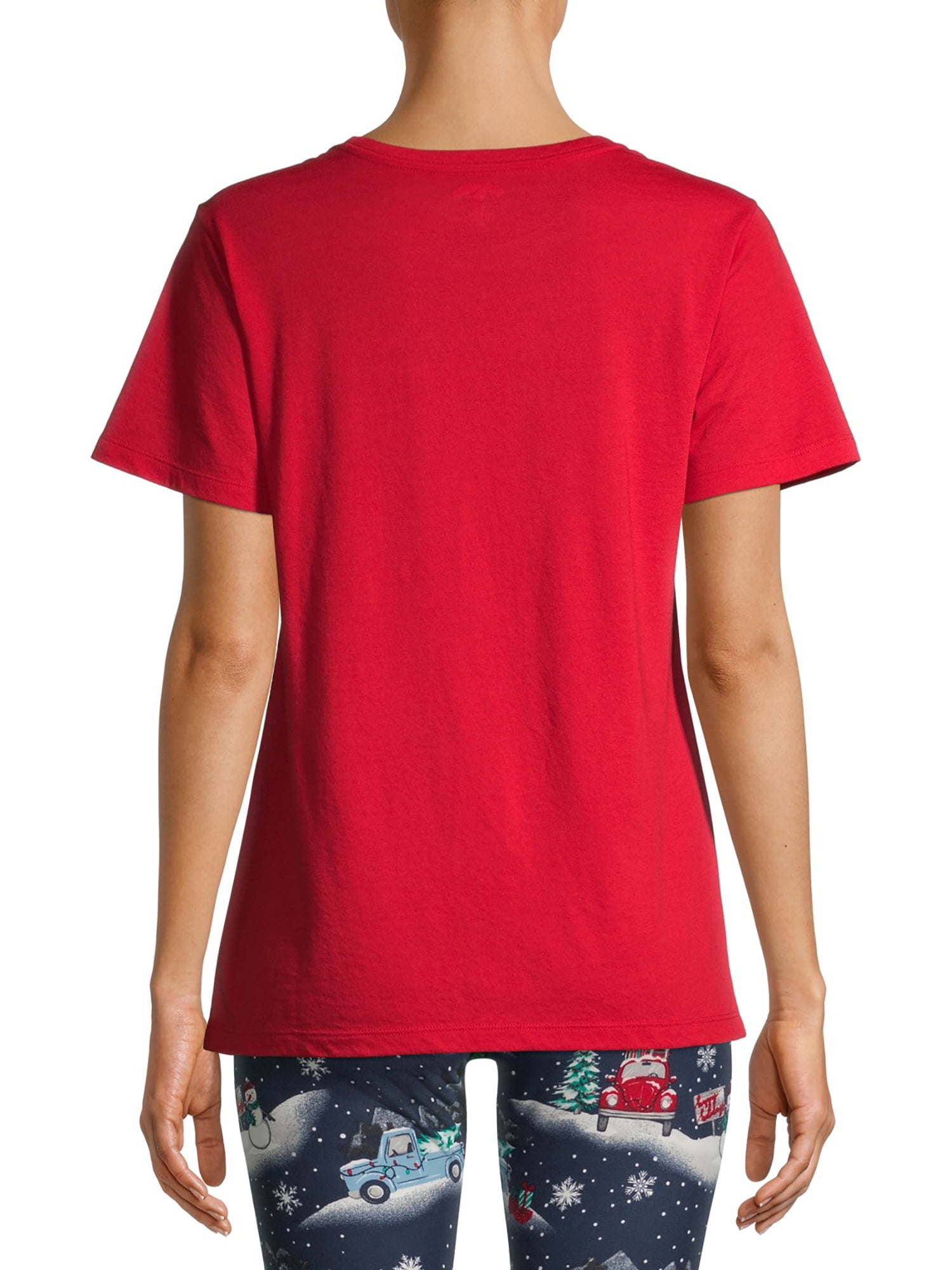 Holiday Time Women's Christmas Graphic T-Shirt
