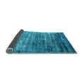 thumbnail image 2 of Ahgly Company Indoor Square Oriental Light Blue Industrial Area Rugs, 6' Square, 2 of 4
